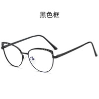 V-187 Nouveauté 2025 Lunettes de mode œil-de-chat métalliques plates pour hommes et femmes