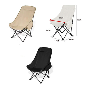 Silla de pesca impermeable de tela Oxford para acampar, sillas plegables con marco de Metal para exteriores, sillas fáciles de llevar con bolsa de almacenamiento - Product Image 2