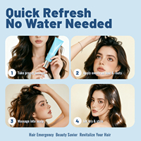 Gel Sampo Kering Vegan Bebas Alkohol Label Pribadi untuk Rambut Berminyak, Penambah Volume Instan, Hasil Alami untuk Penata Rambut Profesional