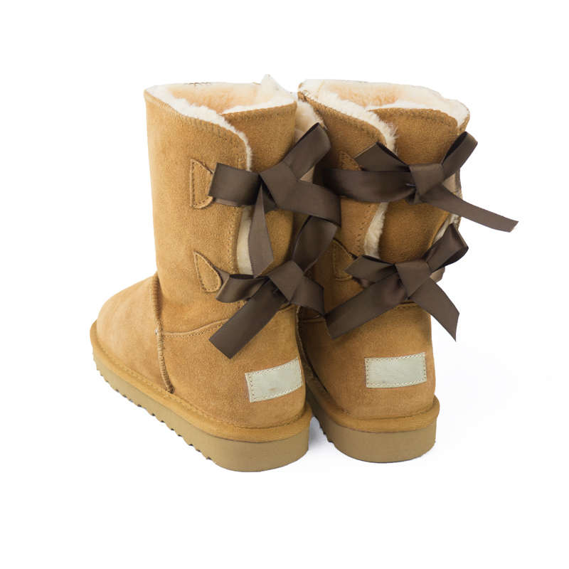 Оптовая продажа, зимние теплые сапоги на плоской платформе для женщин, шерстяные сапоги, зимние сапоги на плоской подошве с искусственным мехом, экологически чистые сапоги средней длины высокого качества