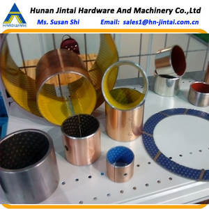 ร่องน้ำมัน CuAl10Ni5Fe5ร่องทองเหลืองทรงกระบอกหล่อลื่นในตัว - Product Image 3