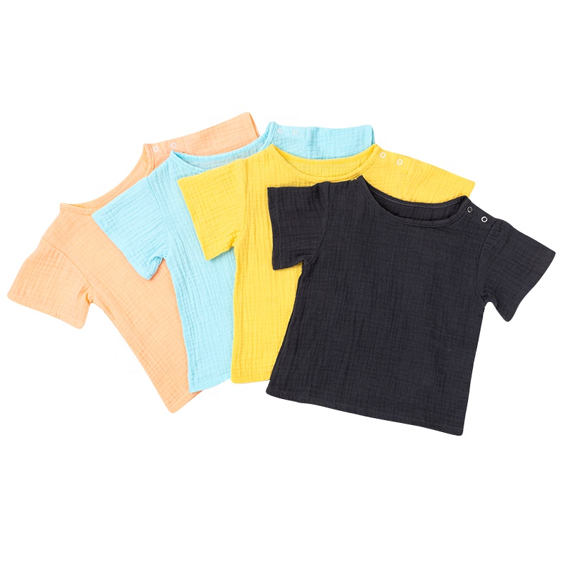 Лидер продаж, хлопковые милые детские футболки оптом