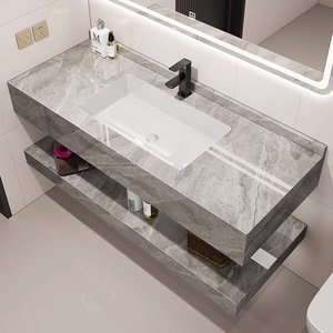 Seamless slate basin ceramic basin integrated washbasin bathroom washbasin hotel B B washbasin - Product Image 2