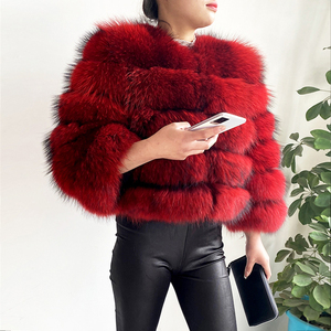 Haute qualité hiver chaud épais fourrure veste femmes vrais manteaux de fourrure de raton laveur pour dames - Product Image 2