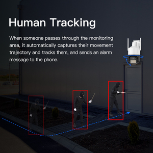 4K Ultra HD Color Night Vision Network <span class=keywords><strong>Camera</strong></span> Two Way <span class=keywords><strong>PTZ</strong></span> Human Tracking Detecção Humana IP66 À Prova D 'Água <span class=keywords><strong>DIY</strong></span> APP Network <span class=keywords><strong>Camera</strong></span> - Product Image 4