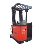 Chariot élévateur électrique compact d'occasion japonais 7FBR15 de 1,5 tonne, levée 5m, mât 3 sections, en excellent état, vente chaude