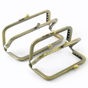 Deepeel BS191 8.5-18cm accessori per borsa in metallo quadrato goffrato telaio <span class=keywords><strong>Kiss</strong></span> Clasp doppio strato staffe per borsa - Product Image 4