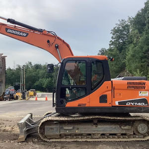 Excavadora de orugas hidráulica central DOOSAN DX140 usada, motor Doosan Original de 14 toneladas DX150/DX230/DX140 - Product Image 1