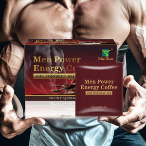 Café Instantáneo Herbal Maca Power <span class=keywords><strong>para</strong></span> Hombres, Marca Privada, Sabor Chocolate Negro y Azúcar, Café Energético Tongkat - Product Image 1