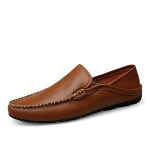 Mocassins en cuir décontractés pour hommes, à semelle souple, avec logo personnalisable, tailles 36-<span class=keywords><strong>47</strong></span>, vente en gros - Product Image 6