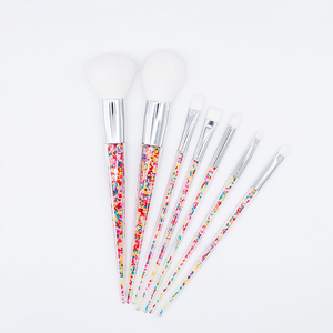 2019 <span class=keywords><strong>Amazon</strong></span> Vente Chaude De Haute Qualité Saupoudrer Coloré 7pcs <span class=keywords><strong>Fard</strong></span> <span class=keywords><strong>À</strong></span> Paupières Make up Brush Set Logo - Product Image 5