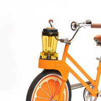Bicicleta de Pedales de Una Velocidad para Niños EXI con Licuadora de Frutas y Cesta de Plástico, Bicicleta de Equilibrio para Fiestas