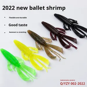 เหยื่อตกปลาซิลิโคนลอยน้ำ รูปทรงกุ้งบัลเลต์ ปราศจากสารตะกั่ว เหมาะสำหรับปลาแบส ปลาคาร์พ เหยื่อปลอมแบบนุ่ม รูปทรงผีเสื้อ เหยื่อปลอมแบบเต้น - Product Image 3