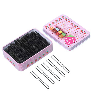 <span class=keywords><strong>Moño</strong></span> de pelo Bobby Pins Pin en forma de U con caja de pinzas <span class=keywords><strong>para</strong></span> el pelo <span class=keywords><strong>para</strong></span> Clip <span class=keywords><strong>Ballet</strong></span> Hair Net <span class=keywords><strong>para</strong></span> mujeres - Product Image 4