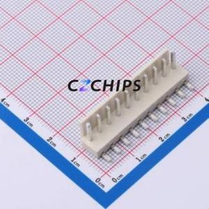 HC-VH-10A10W-M Wire-to-Board Pin Header Bent Lead Through Hole,P=3.96mm Connector 1x10P 3.96mm Right Angle Insert VH - Product Image 1