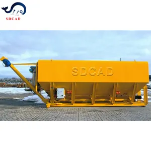 SDCAD customized horizontal and vertical mobile 20GP container cement silo with pressure relief valve