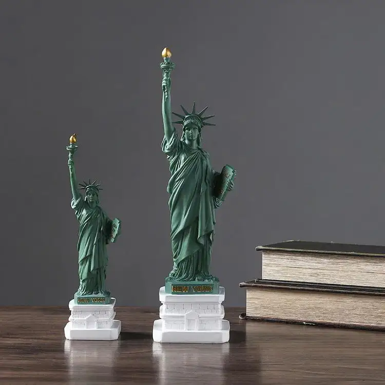 Creative Retro Ornaments Resin Mold Home Decor Table Bookshelf Statue Of Liberty Artwork
