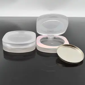 Customize Clear Empty Makeup Travel Cases Compacts Square Single Make Up Compact