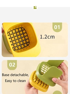 Wholesale Wholesale New Design Kitchen Potato Dicer Household Handle Multifunctional <b>Fruit</b> and <b>Vegetable</b> Shredder - Product Image 4