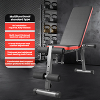 Banc de musculation multifonctionnel 6-en-1 en acier robuste avec réglage multi-niveaux et sièges confortables pour salle de sport commerciale