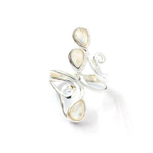 925 <b>Sterling</b> <b>Silver</b> Gemstone <b>Ring</b> <b>Adjustable</b> Moonstone Handmade Collection Fine <b>Rings</b> <b>Silver</b> Jewelry Moonstone <b>Ring</b> Bulk price - Product Image 1