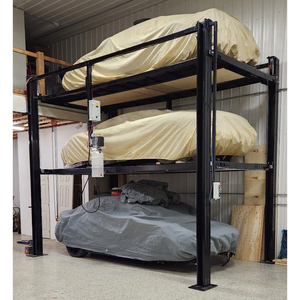 Vente directe usine : Système de stationnement automatique hydraulique à 4 colonnes et trois niveaux pour garage et atelier 4S - Élévateur de véhicules - Product Image 1
