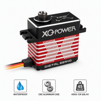 Venta al por mayor de fábrica: Servomotor digital sin escobillas de 45 kg, alto voltaje 8.4V, programable, impermeable, estándar para coches y aviones RC
