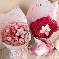 Aierlorist Nouveaux Ballons de Saint-Valentin Tendance pour Rendez-vous Galants, Papier d'Emballage Imperméable pour Fleurs, DIY Floral