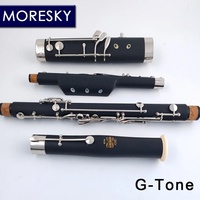 Fagot Profesional MORESKY para Niños, Modelo BS228, Instrumento de Viento, Superficie Niquelada, Cuerpo de Resina ABS, Resina de Cobre