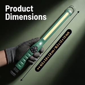 Lampe d'inspection magnétique LED COB rechargeable à intensité variable avec crochet de suspension, portable, IP44, angle de faisceau 120°, pour atelier automobile - Product Image 1