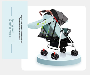 Cochecito de Bebé 3 en 1 Ligero para Niños Pequeños: Plegable, Asiento Reclinable, Cochecito de 4 Ruedas - Product Image 3