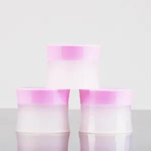 15G 30G 50G Đẹp Nai UV Gel Kem Jar Nhựa Màu Trắng Bao Bì Container Với Mũ Màu Hồng