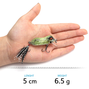 5cm 6.5g Grenouille Appât Flottant Leurres Crankbait Pêche Au Vairon Leurre Appât Dur-artificielles L'attirail De Leurres Minnow - Product Image 2