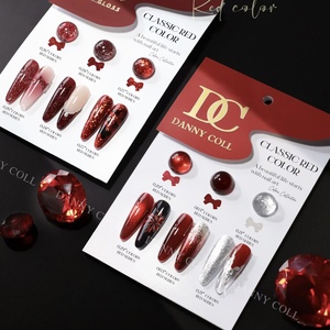 Lot de 30 vernis à ongles gel UV rouges sans HEMA, séchage rapide, pour manucure - Product Image 4