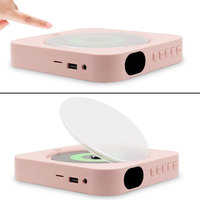 Pemutar CD Dinding dengan Speaker Pemutar Musik Multifungsi untuk Rumah CD MP3 USB AUX FM Playback