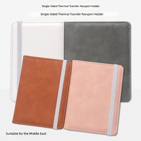 Porte-passeport en polyester anti-contrefaçon à transfert thermique, multifonctionnel, personnalisable par sublimation, pour élite professionnelle