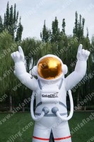 Ballon géant gonflable de personnage de dessin animé astronaute/cosmonaute avec ventilateur intégré, résistant aux intempéries, en tissu Oxford/PVC, installation facile