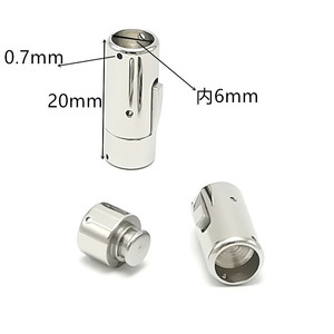 Stainless Steel <b>Leather</b> Cord Snaps Rectangle For <b>Bracelet</b> Making Polished Jewelry Findings Anno Jewelry - Product Image 2
