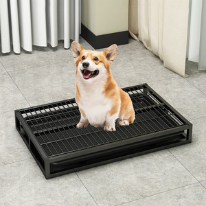 हॉट विक्रेता दराज-शैली कुत्ते शौचालय बड़े और मध्यम ऑल-इन-वन-इन-एक पालतू पालतू पोटी के साथ फूलों के लिए आसान सफाई - Product Image 1