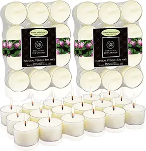 Velas de Té Blancas sin Aroma de 8 Horas, Paquete de 100 Unidades - Product Image 6