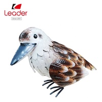 Figurine de toucan en fer coloré peinte à la main, en métal soudé, artisanale, animaux africains tropicaux, décoration d'intérieur 3D LEADER