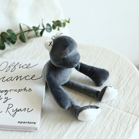 Peluche grenouille à longues pattes, pendentif porte-clés et breloque de sac pour machine à griffes, en coton PP court
