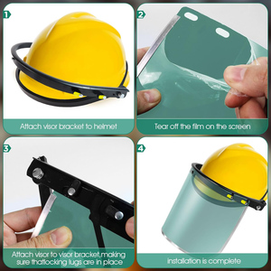 อะแดปเตอร์ป้องกันใบหน้าหมวกแข็งปีกเต็มอลูมิเนียมปิรามิด - Product Image 2
