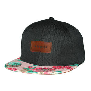 Promocionales personalizados de impresión 6 panel de bebé <span class=keywords><strong>gorra</strong></span> snapback <span class=keywords><strong>Gorra</strong></span> con parche de cuero logotipo - Product Image 2