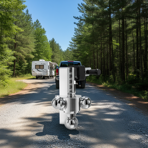 Support de remorquage réglable à trois boules de 8 pouces, 1 7/8 2 2 5/16 pouces, capacité maximale de 15000 lb pour remorquer les camping-cars, les VTT et les camions - Product Image 2