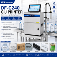 Impresora de Inyección de Tinta Continua DF-C240, Máquina de Codificación CIJ de Acero Inoxidable para Soluciones de Empaquetado Industrial
