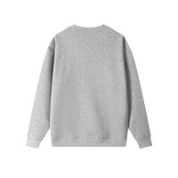 Poids lourd 400 grammes gris polaire pull ample épaule tombante Style décontracté hiver tricoté pull uni teint coupe surdimensionnée