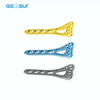 Plaques de fixation orthopédiques à angle variable en titane, approuvées CE, pour le soutien du radius distal, implant traumatique orthopédique.