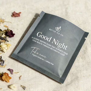 Custom 3 Side Seal Pouch Herbal Tea Packaging Sachet Packaging Tear Notch Pouch <b>Bag</b> - Product Image 1