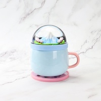 Tasse en céramique/porcelaine de ml, liquide, de Silicone, bassin à paillettes, boule de neige, boisson pour café, bulle de lait, thé